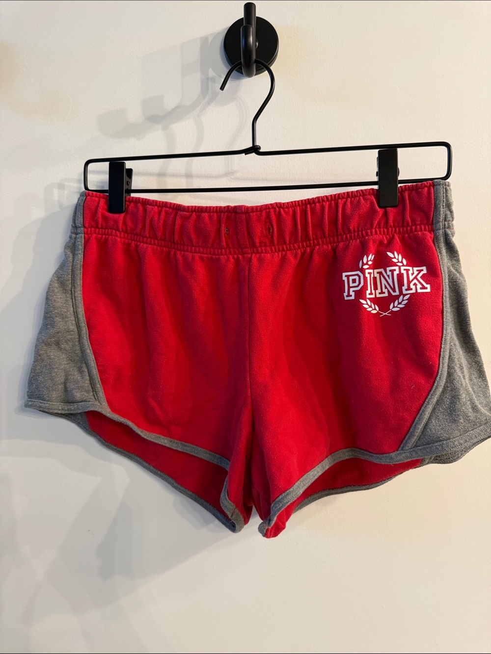 PINK Victoria's Secret Red and Gray lounge Shorts